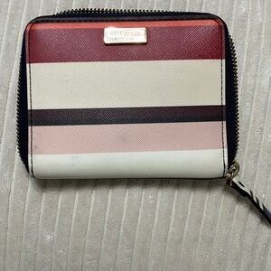 Authentic Kate Spade Multicolor Striped Wallet